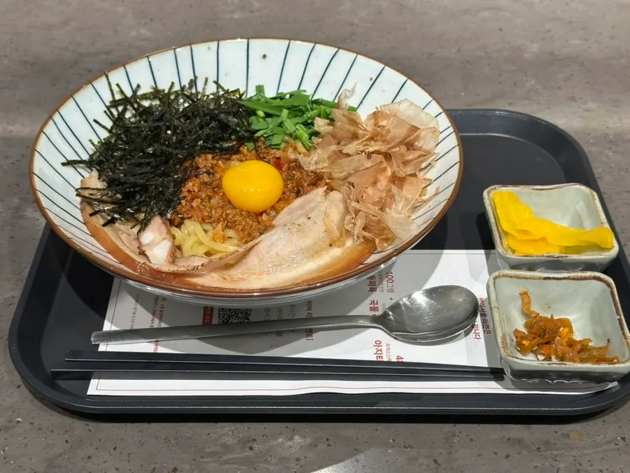 통삼겹 마제소바 한 그릇