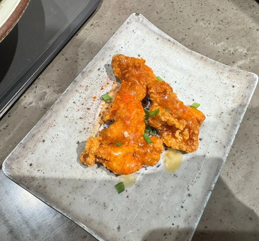 Chicken karaage chosen as the set side dish