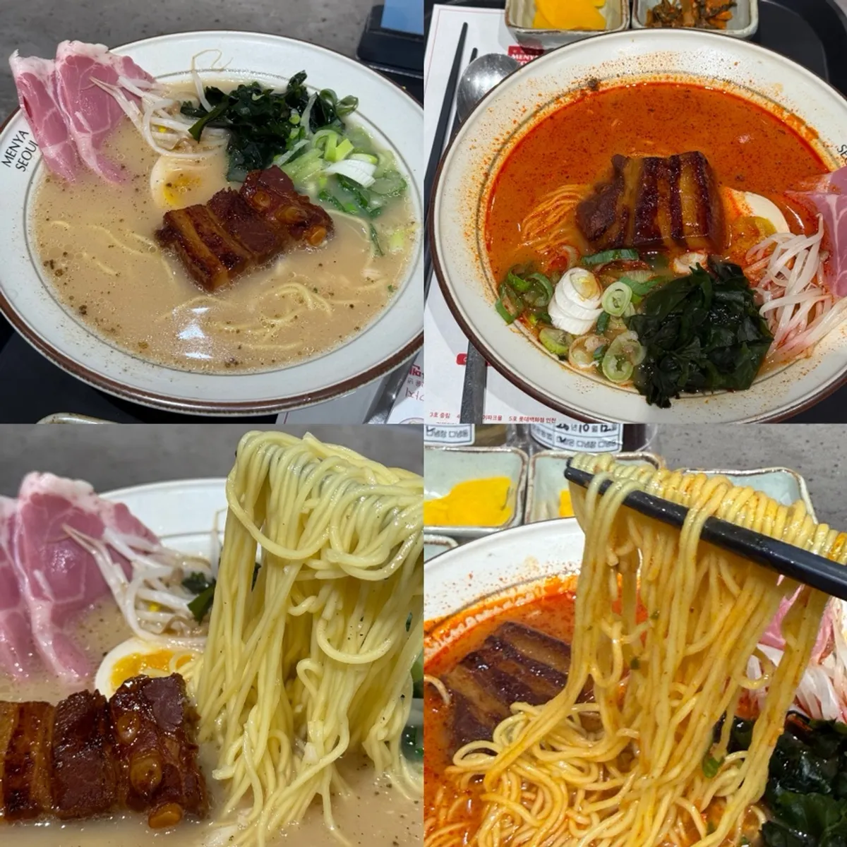 롯데백화점 인천점 지하 1층 멘야서울 매장 전경