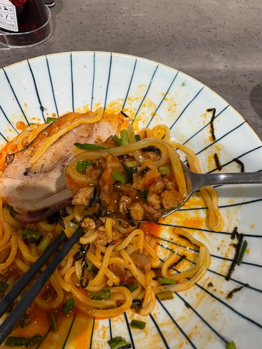 Close-up of thickly sliced pork belly