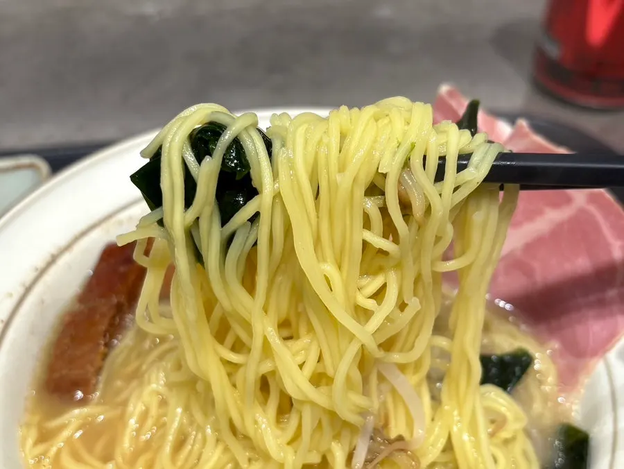 A bowl of the dongpo pork mild broth ramen set