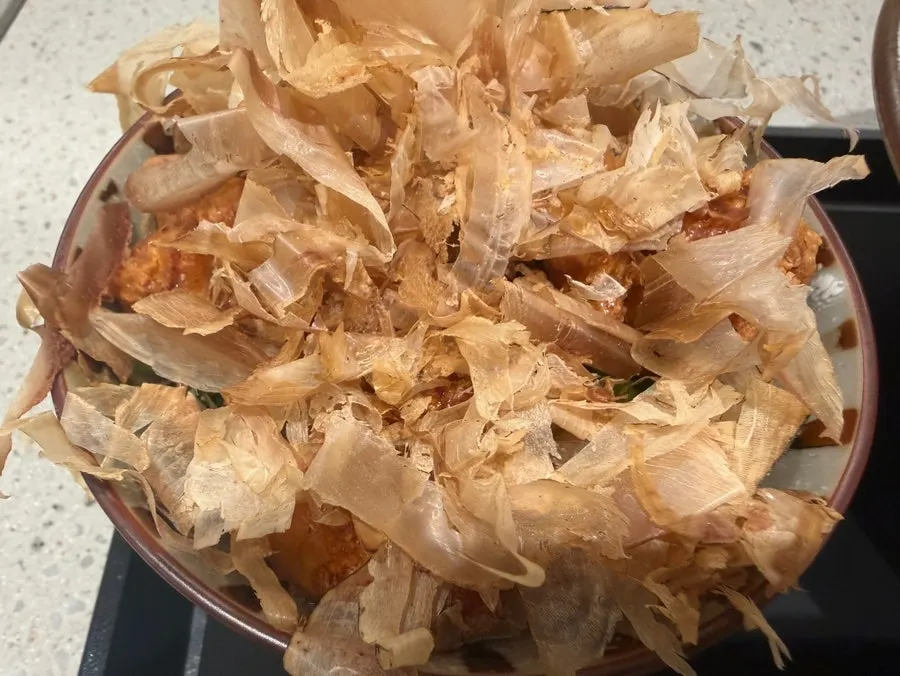 Small-sized sweet soy chicken rice bowl set side