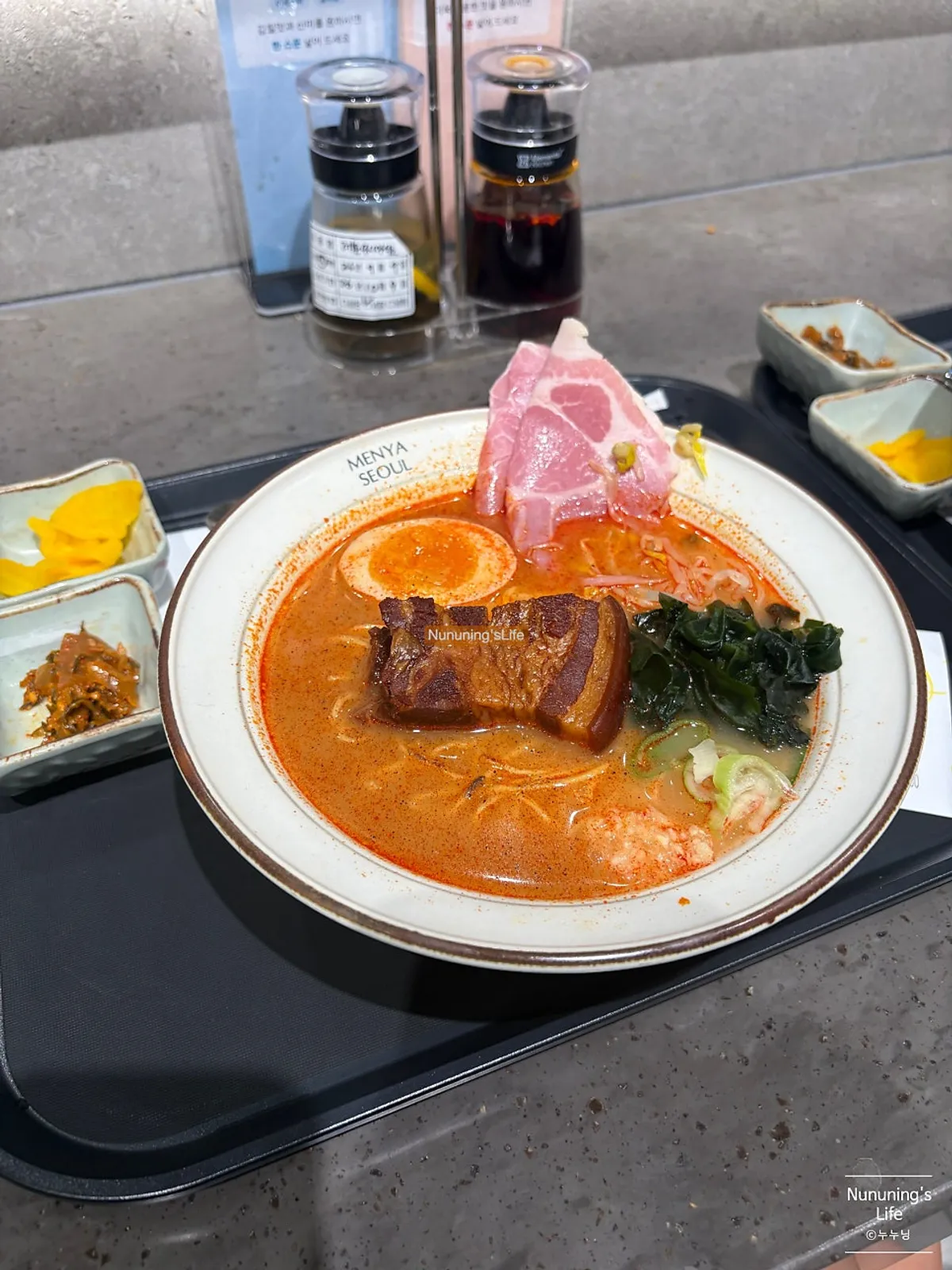 멘야서울 얼큰 동파육 차슈 라멘 단품