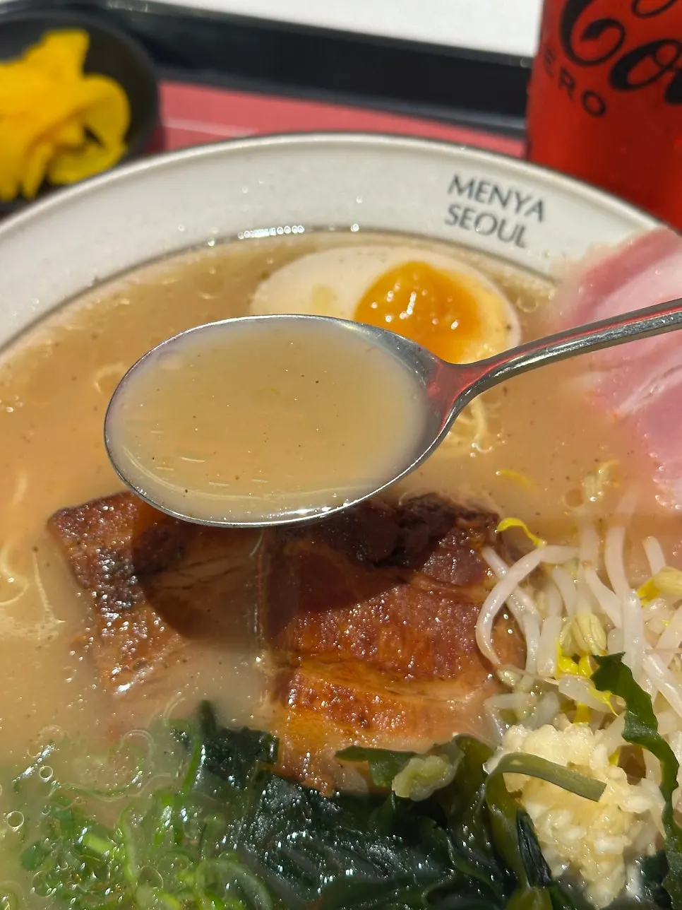 동파육 차슈와 라멘 국물