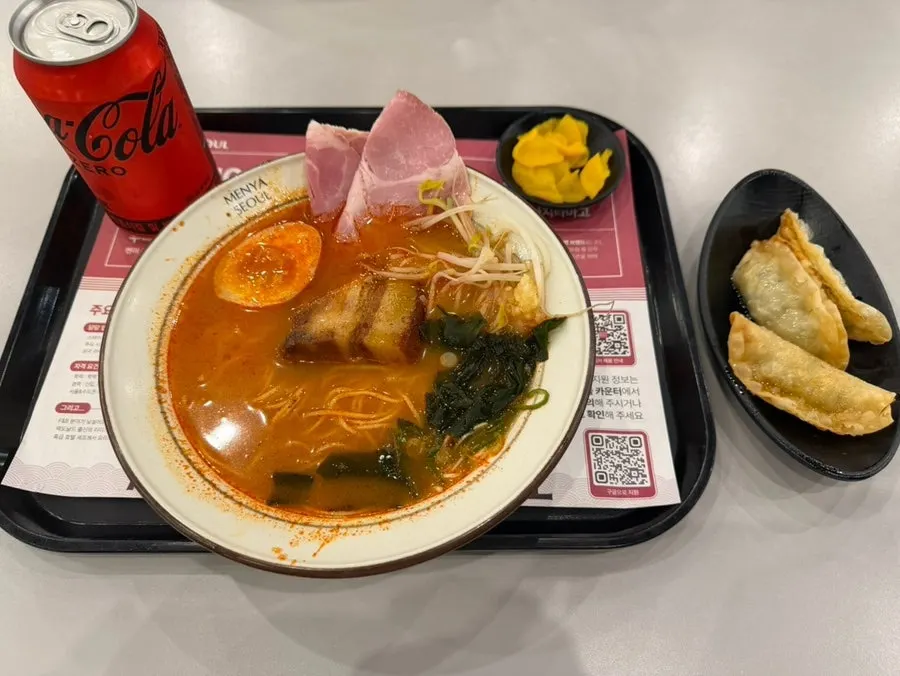 A bowl of spicy dongpo pork chashu ramen
