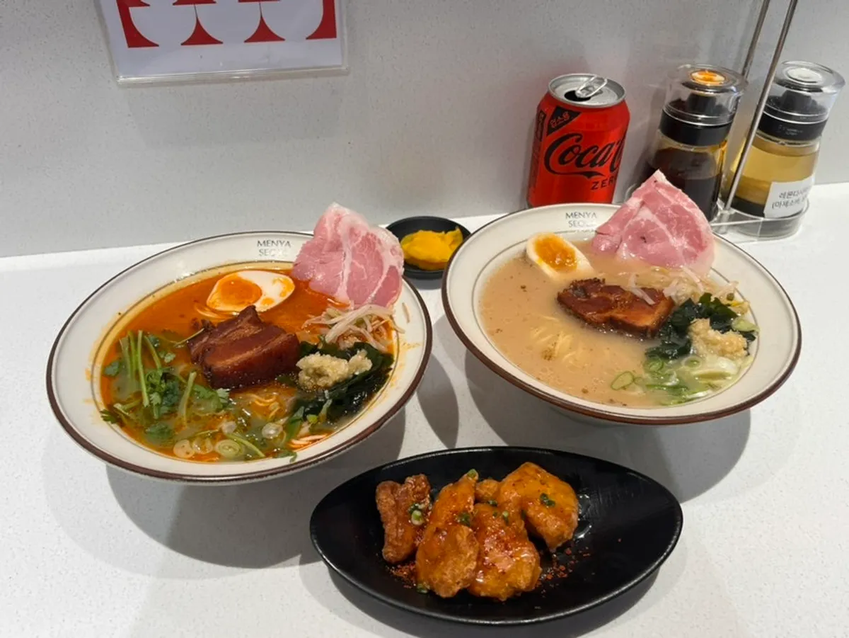 용산아이파크몰 라멘집 멘야서울 매장 모습