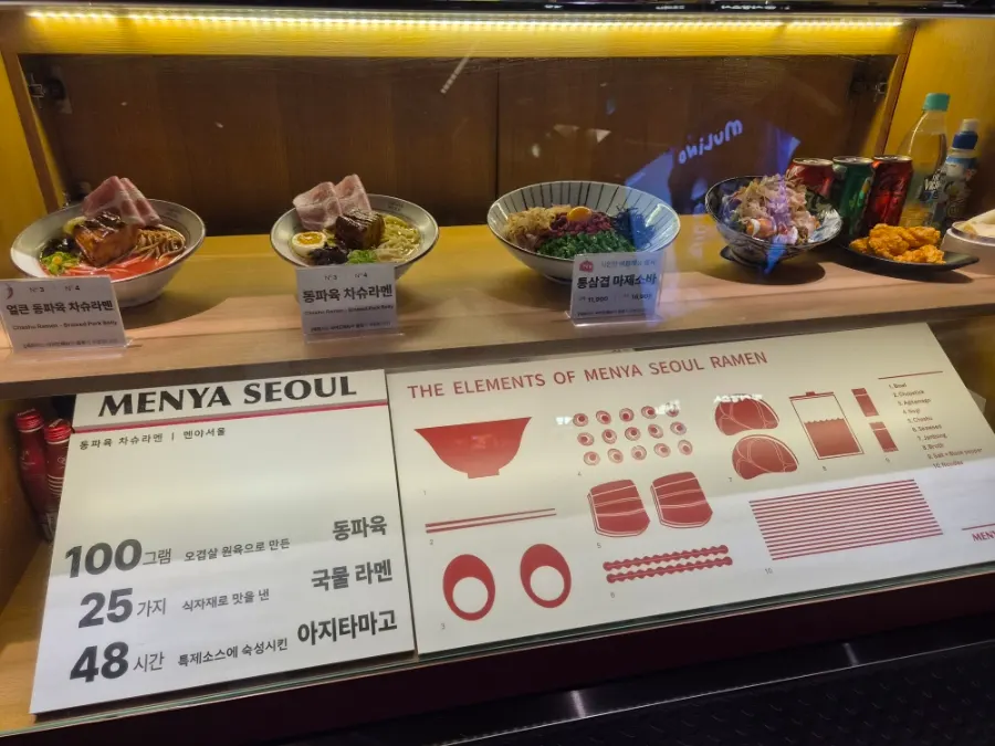 Sign reading 'ordering by number is faster'