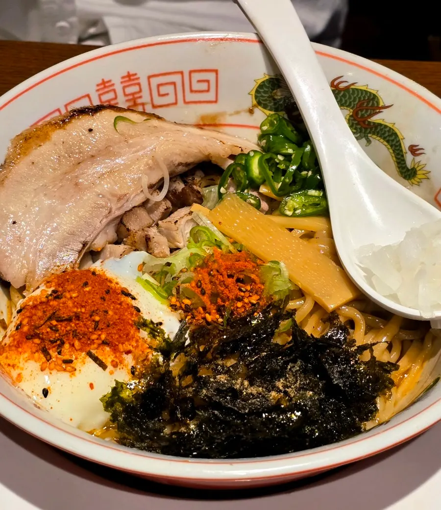 Abura soba before mixing