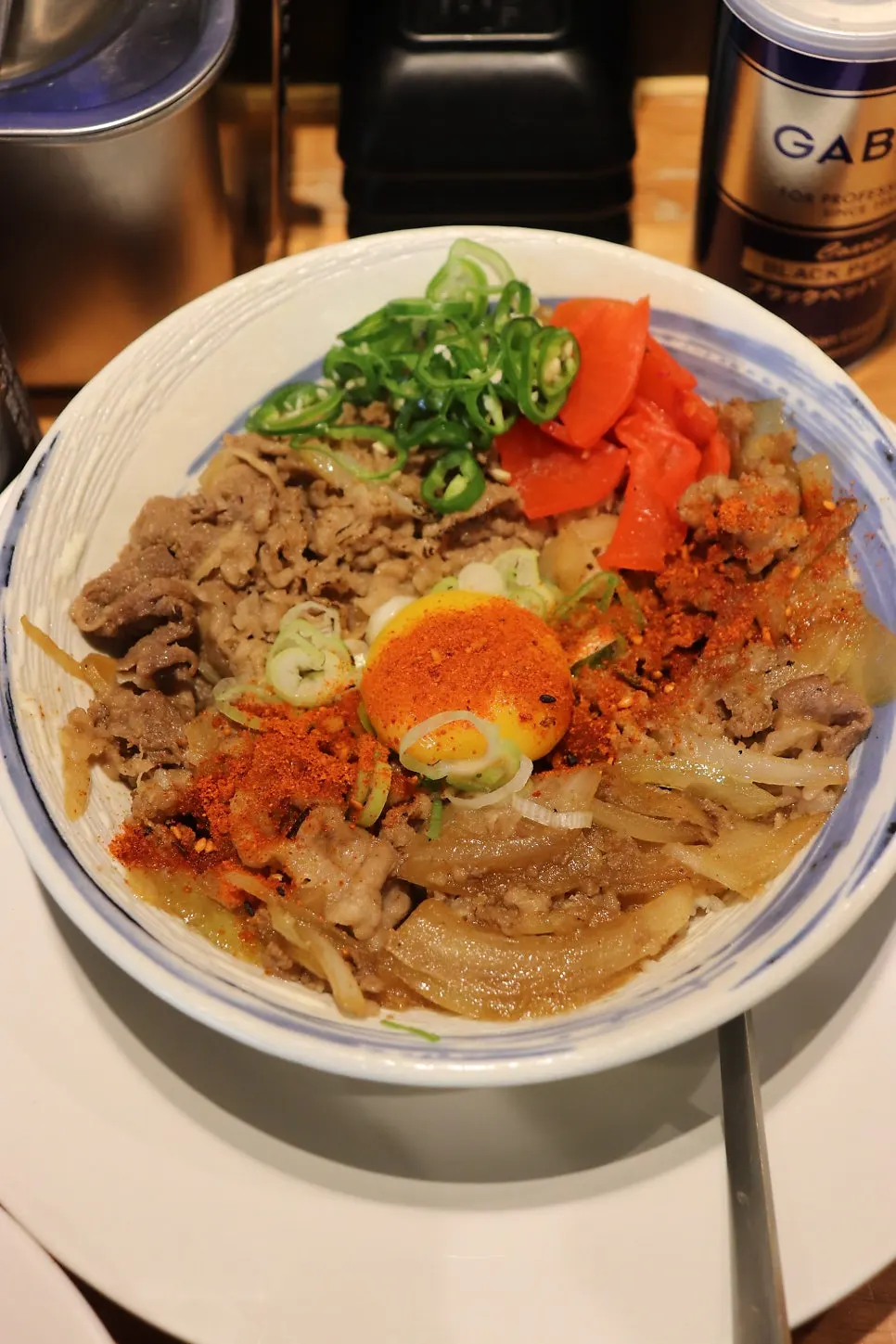 Mentsuru's gyudon topped with beef short rib