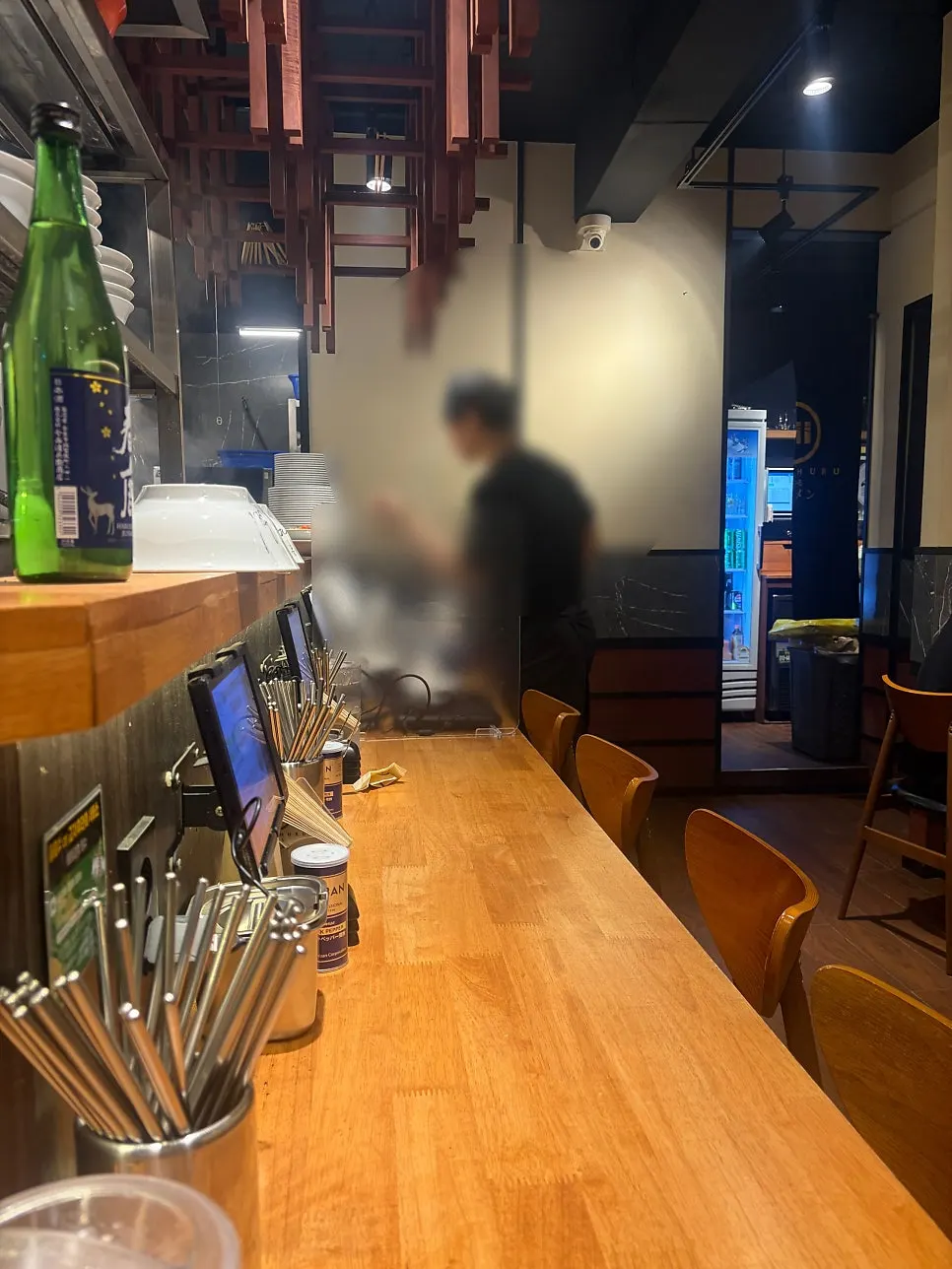 View of Mentsuru's tidy, organized interior