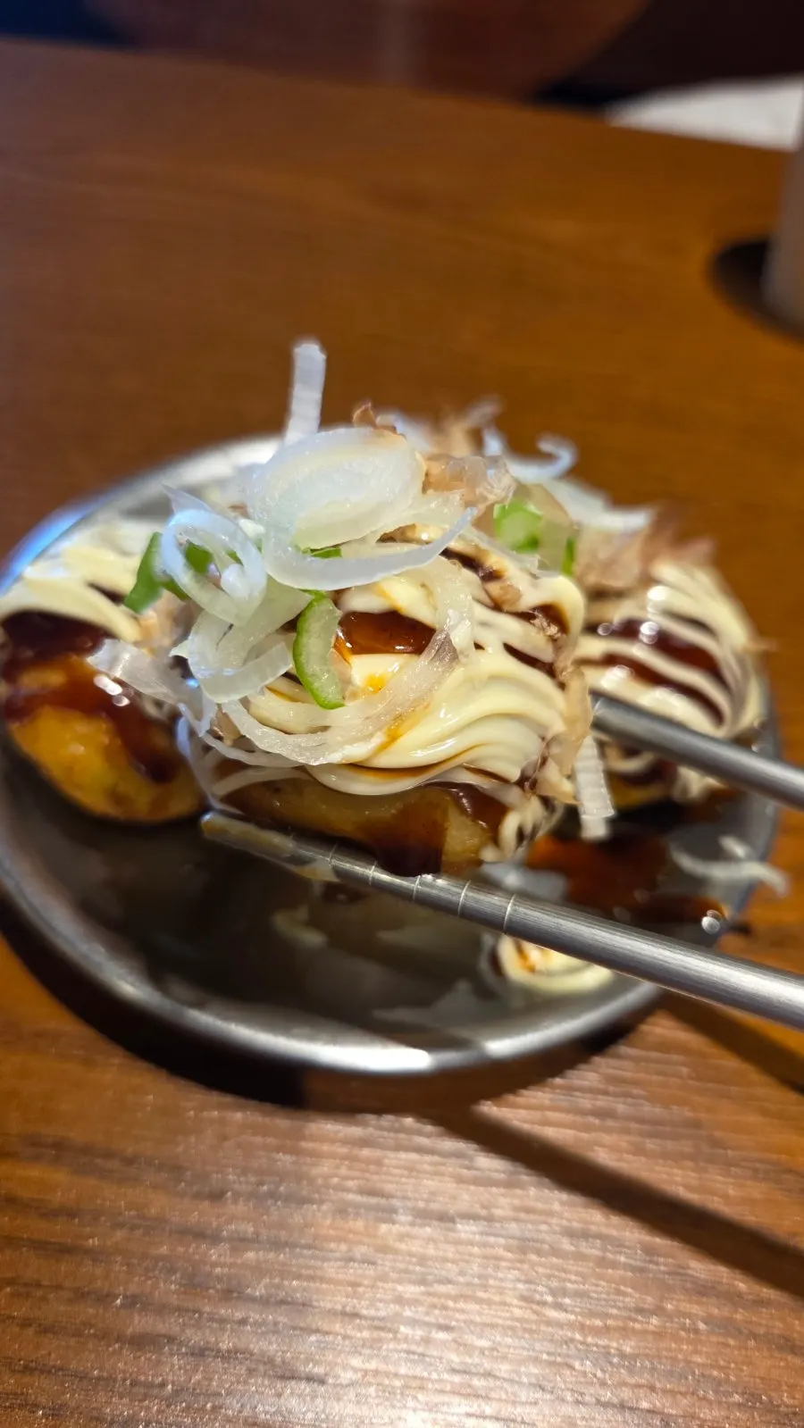 4 pieces of takoyaki received through Naver Reservation