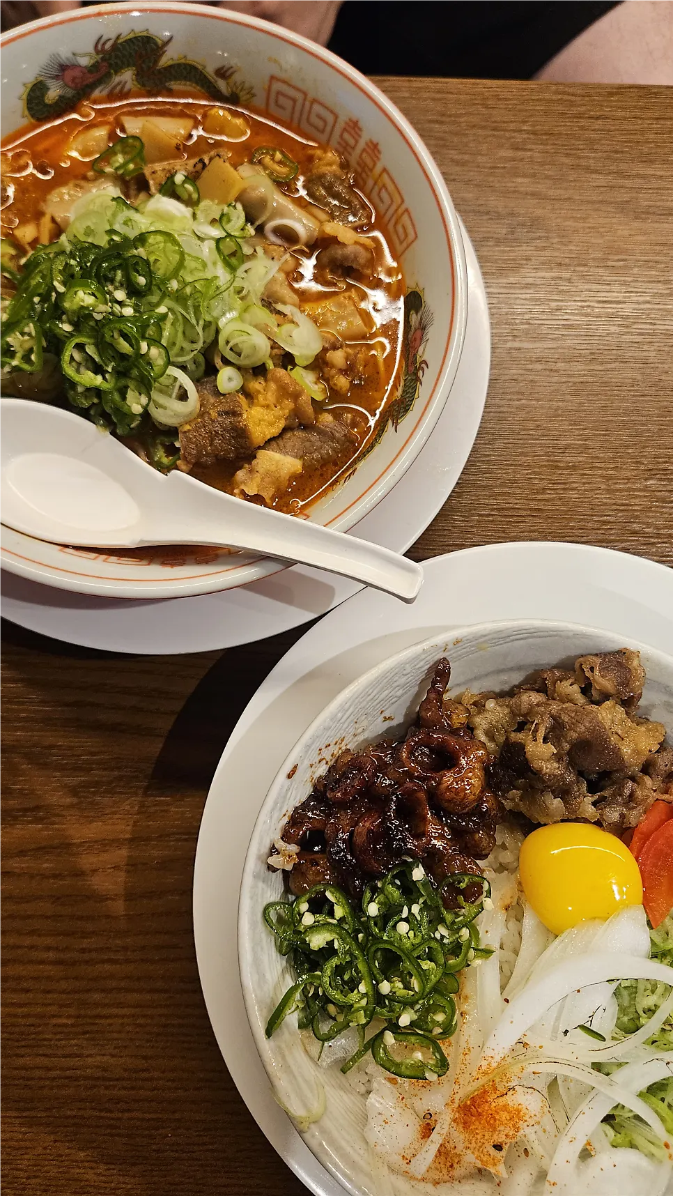 One-bowl dishes as ordered