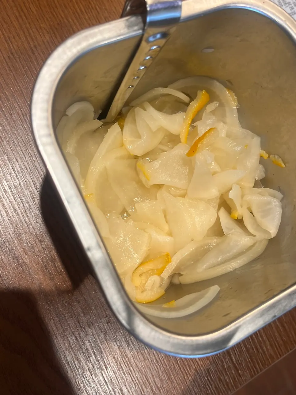 Pickled radish served as a basic side