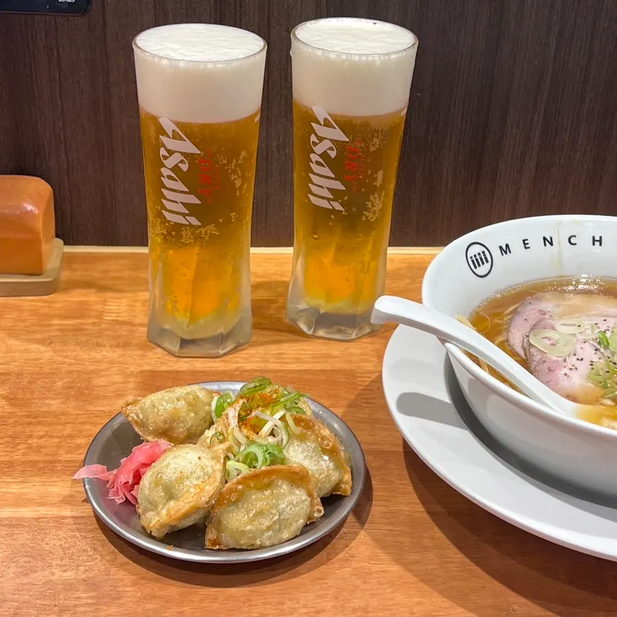 Fried gyoza received through the review event