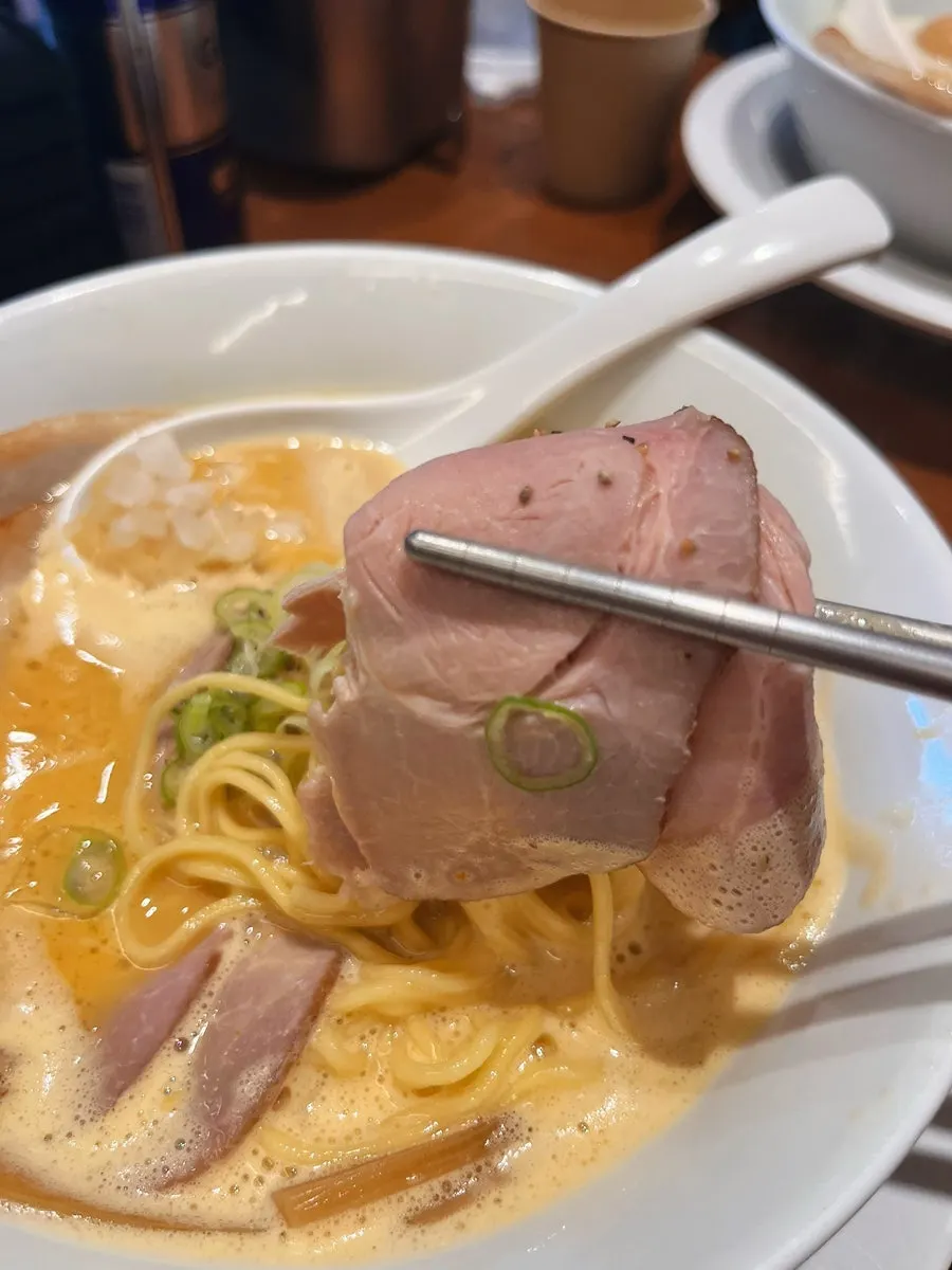 Spicy tori paitan ramen with a fiery kick