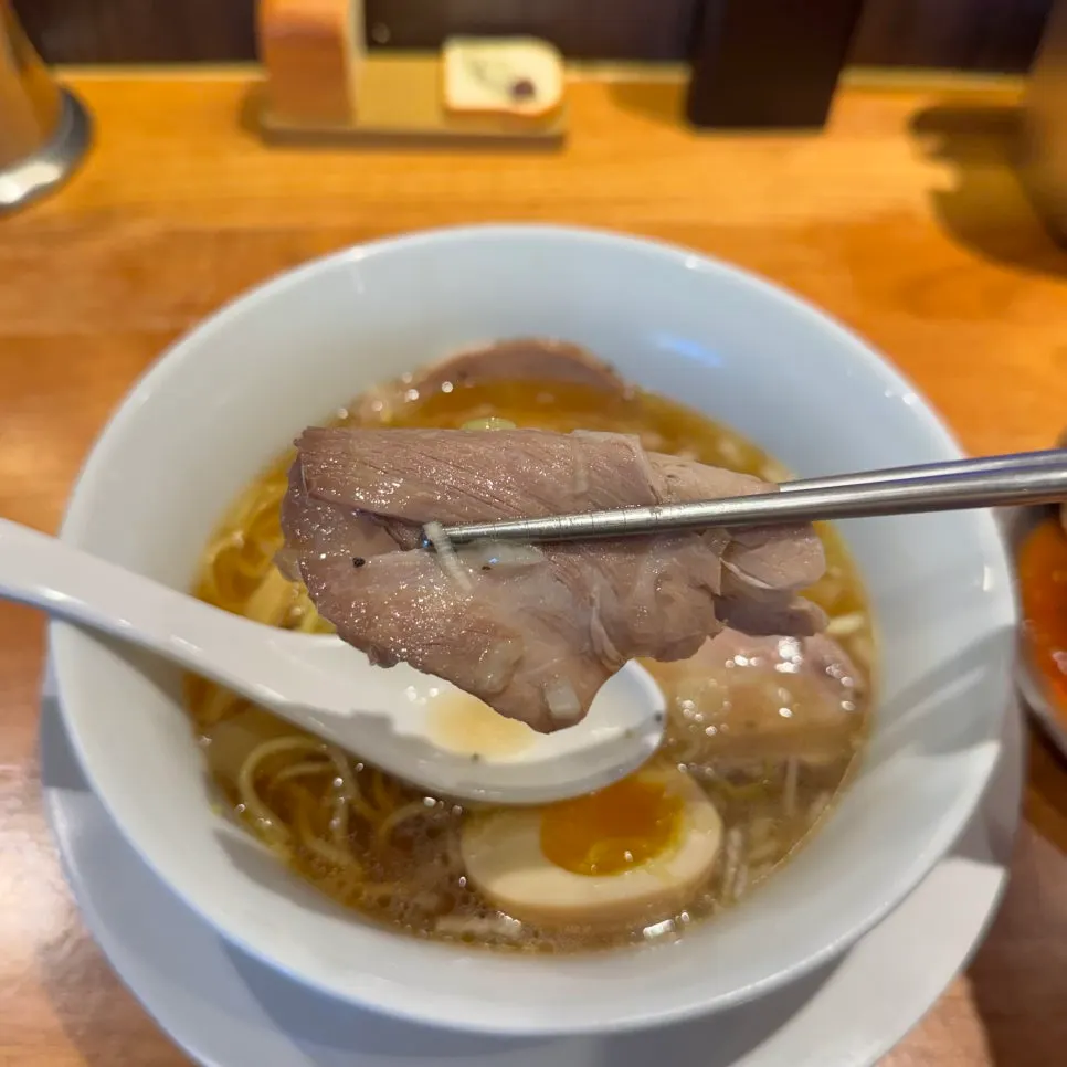 Toppings on the shoyu ramen