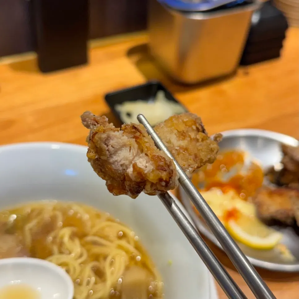 Cross-section of crispy karaage