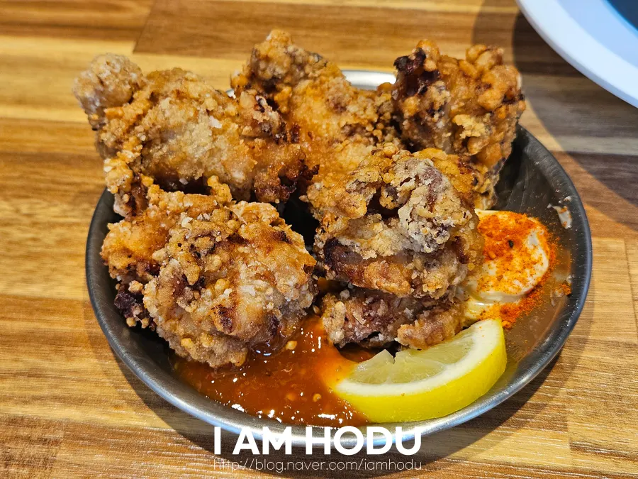 Handmade gara-age with dipping sauces