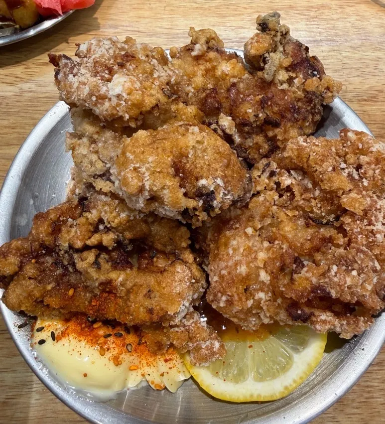 Cross-section of chicken thigh gara-age