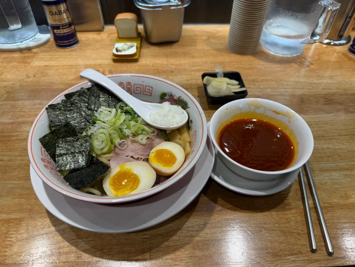 A bowl of spicy soy sauce ramen, the hangover ramen