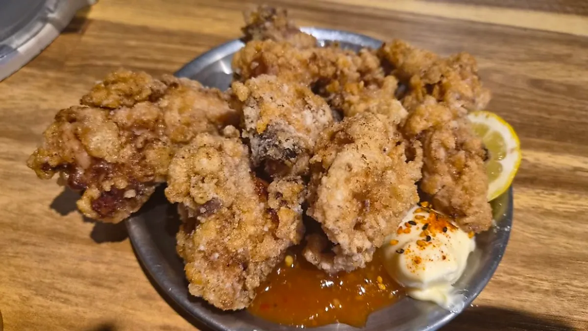Handmade gara-age served with tartar sauce