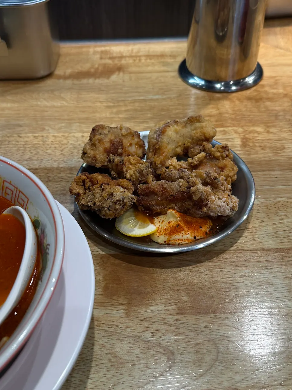 A plate of freshly fried handmade gara-age