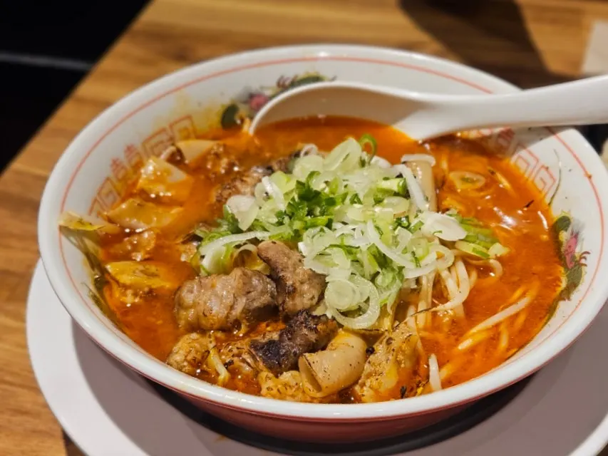 Two bowls of ramen on the table