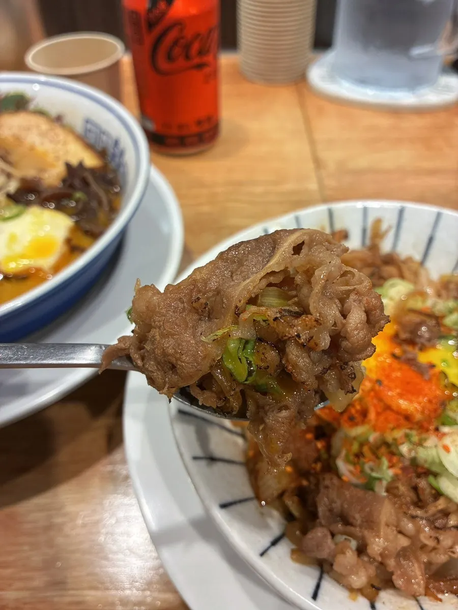A spoonful of gyudon