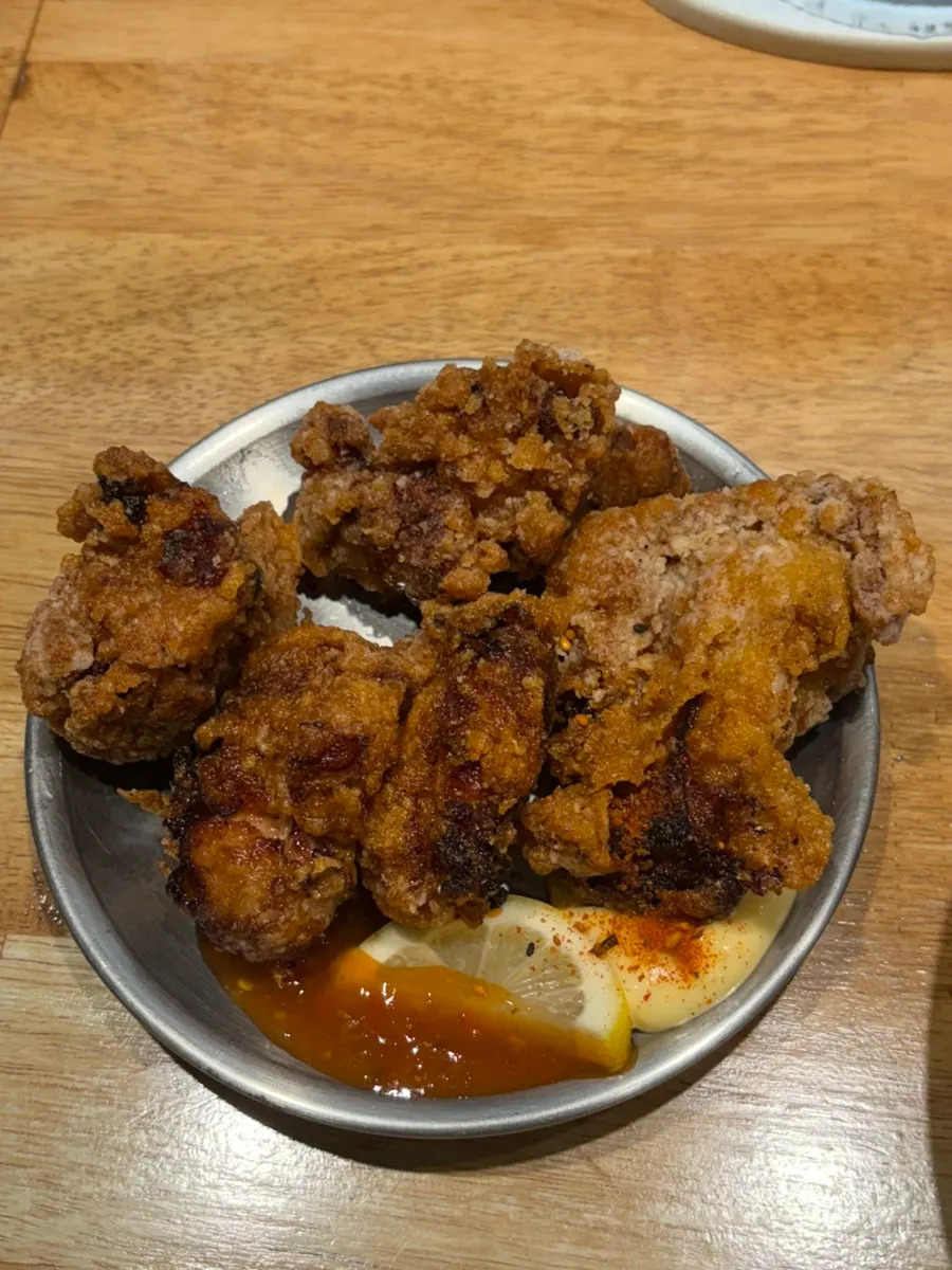 멘츠루 수제 치킨 가라아게 한 접시