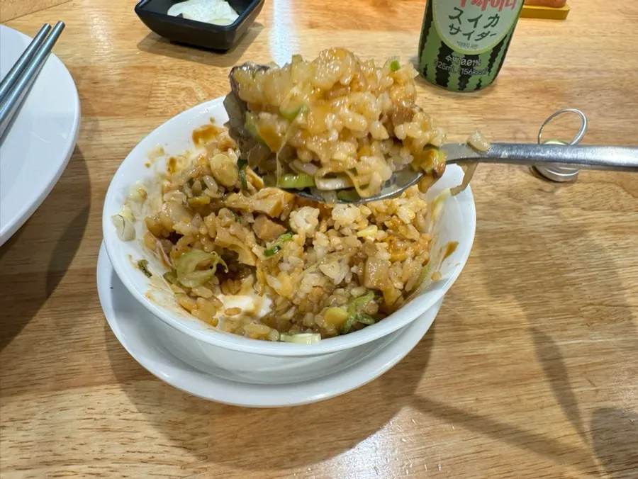 라멘과 함께 주문한 미니덮밥