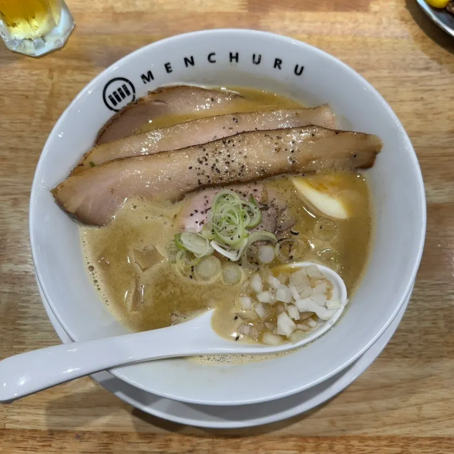 멘츠루 시청점 아사히 생맥주 한 잔