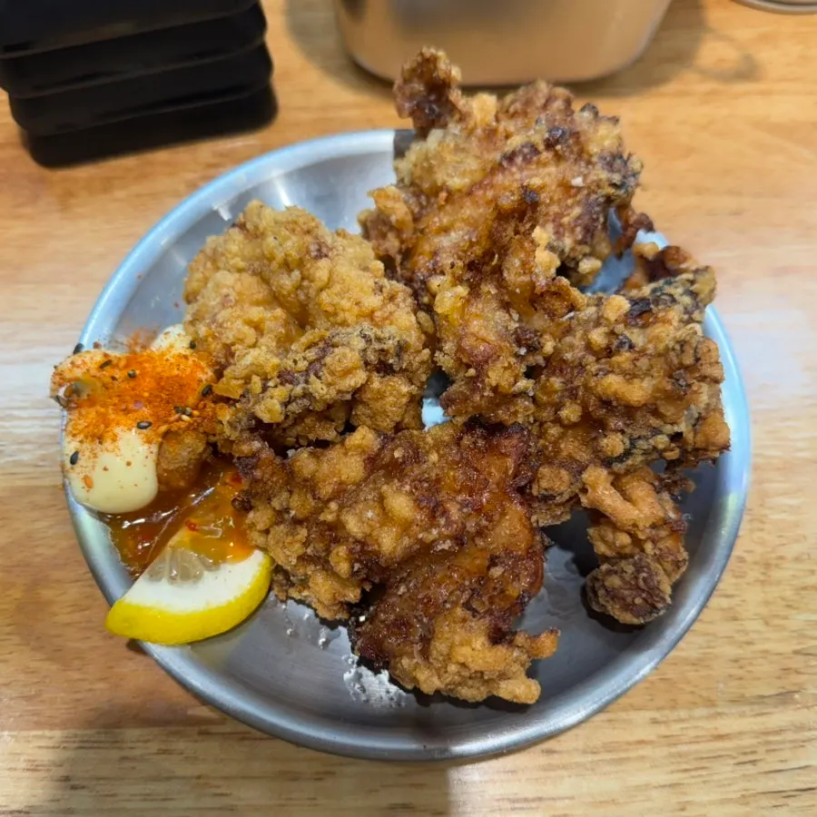 멘츠루 시청점 수제 가라아게 한 접시