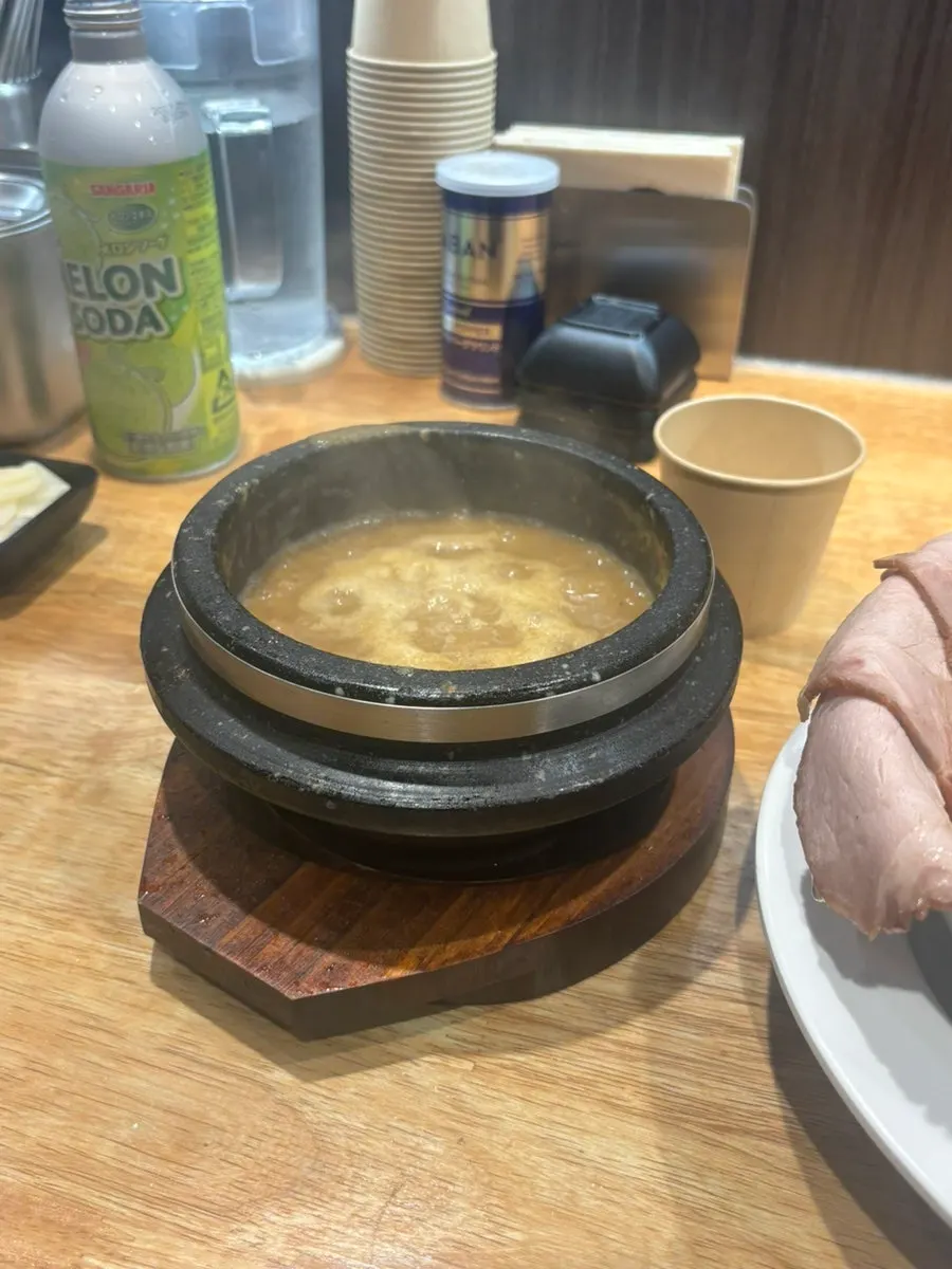 Thick tsukemen noodles served on a plate
