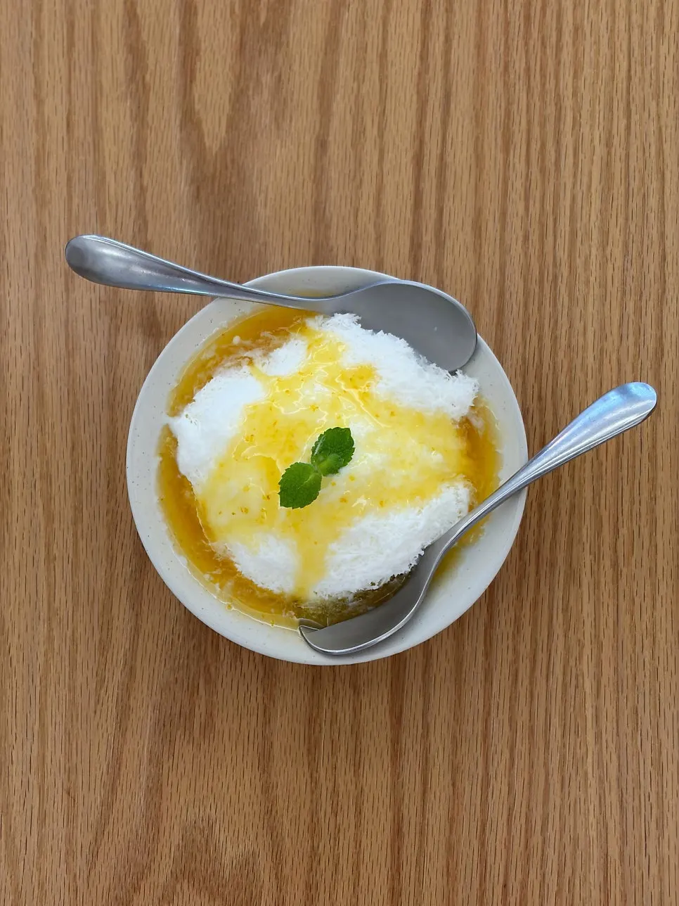 서비스로 받은 빙수