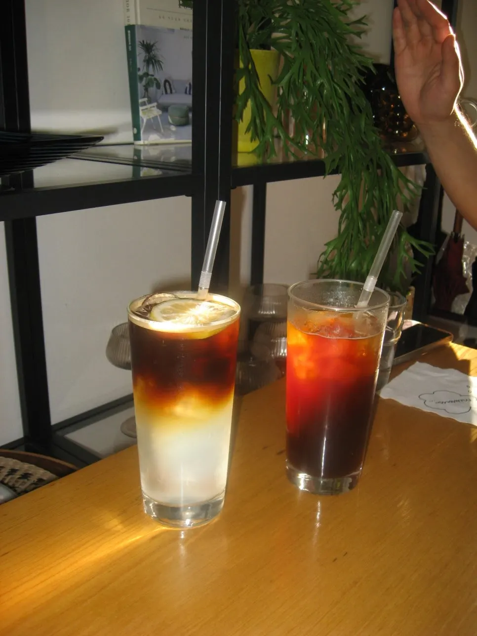 Café props displayed for a European atmosphere