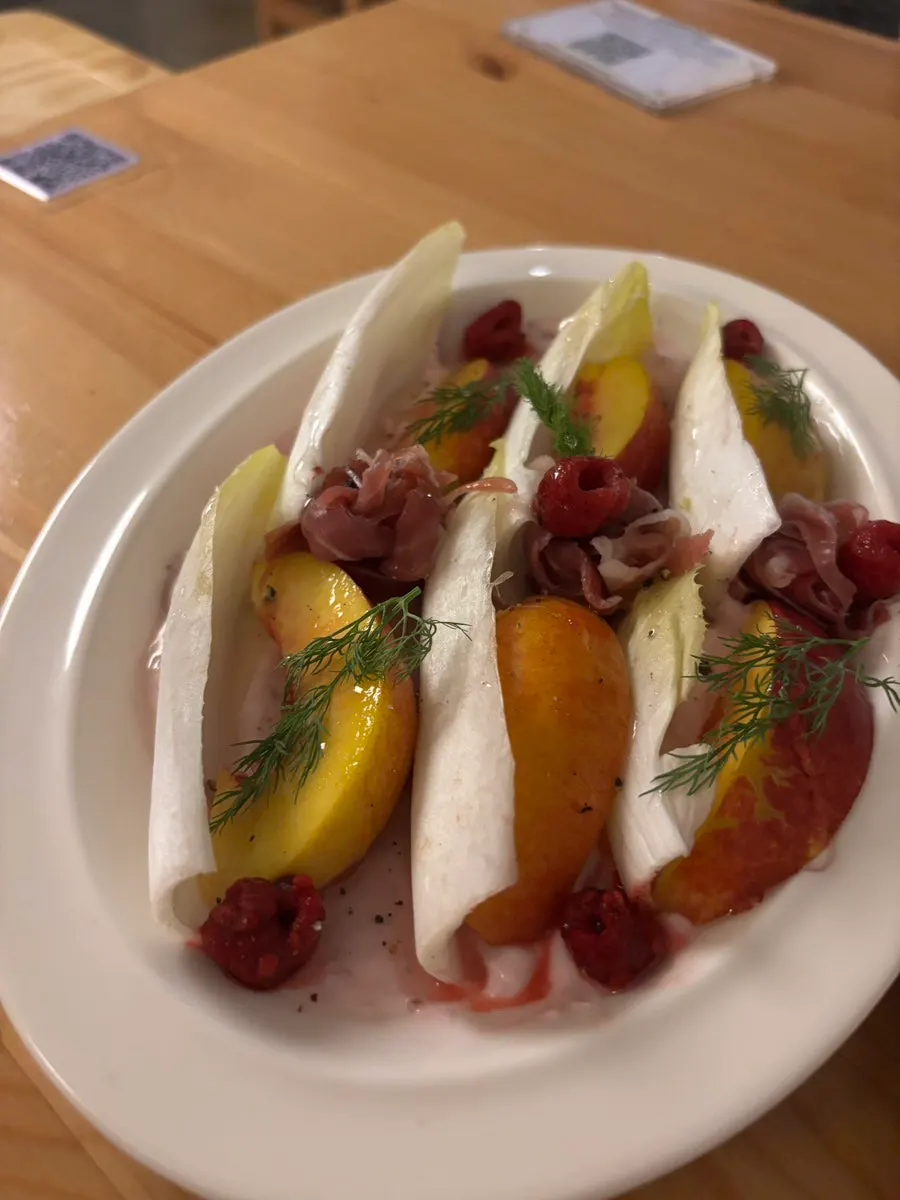 A plate of endive salad at Meolmeol Pangyo
