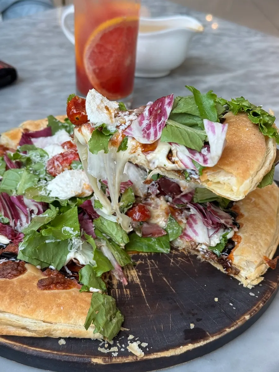 Ricotta salad pizza available for takeaway