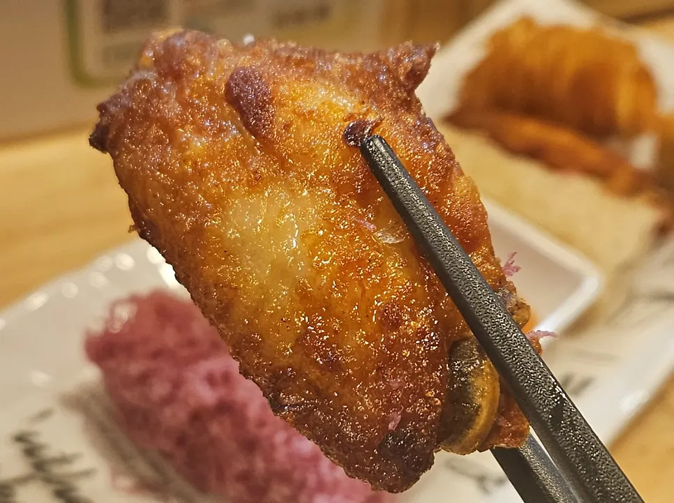 Crispy fried buffalo wings