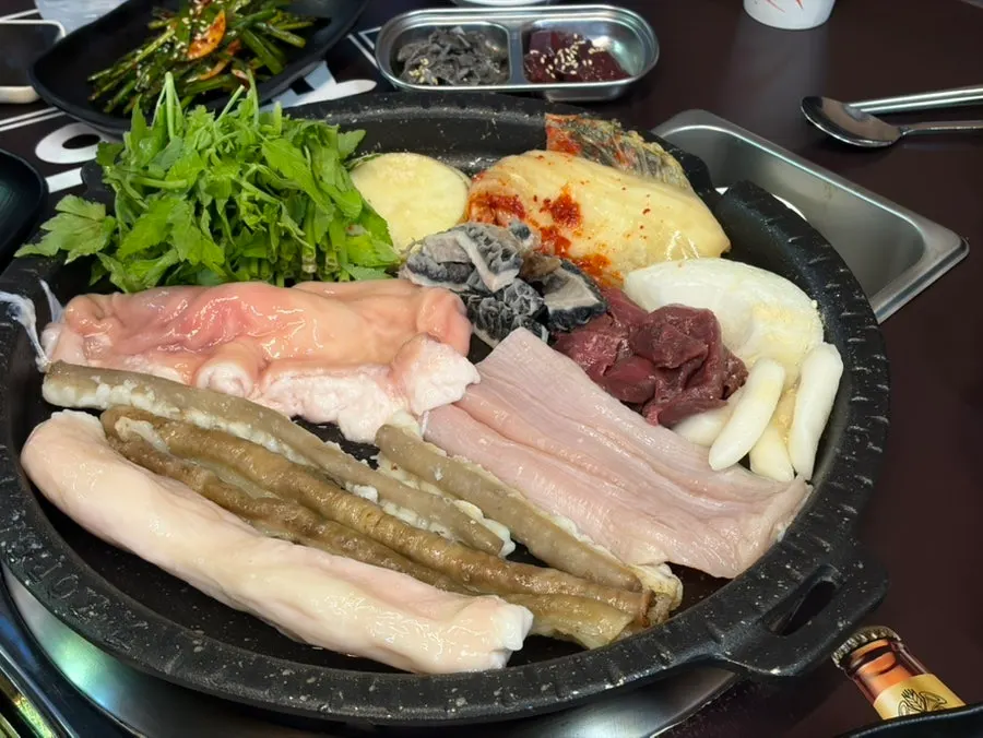 Special Hanwoo Gopchang Set portioned well for three people