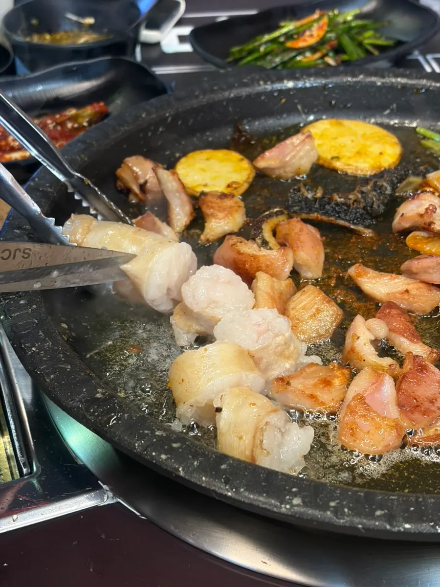 Teuk-yang grilled crisp like a chip