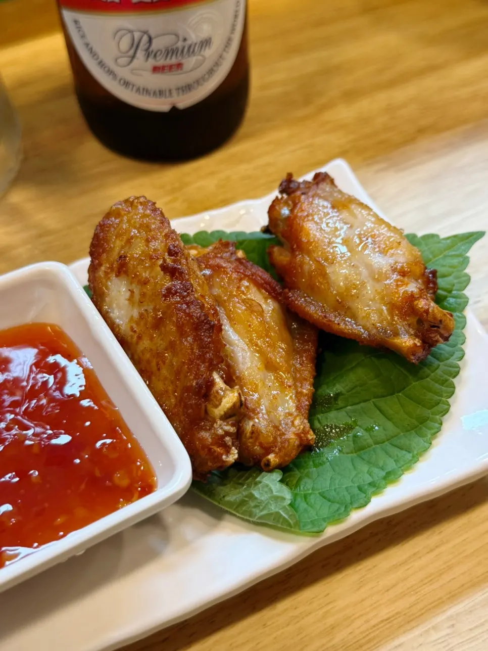 Buffalo wings ordered as a side dish