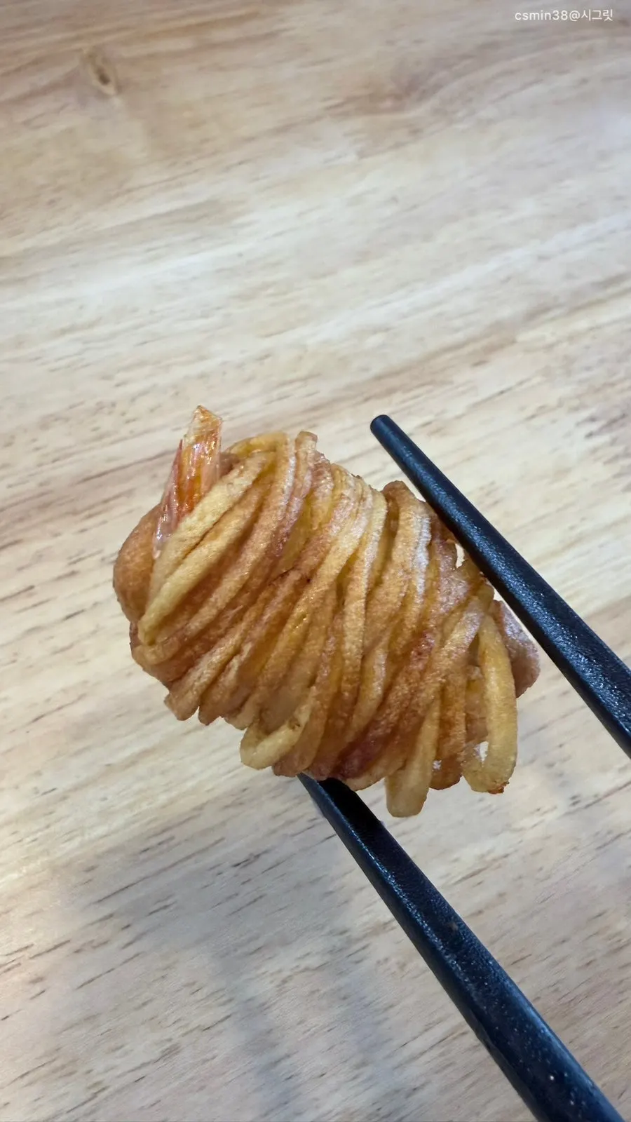 Potato-wrapped shrimp and buffalo wings