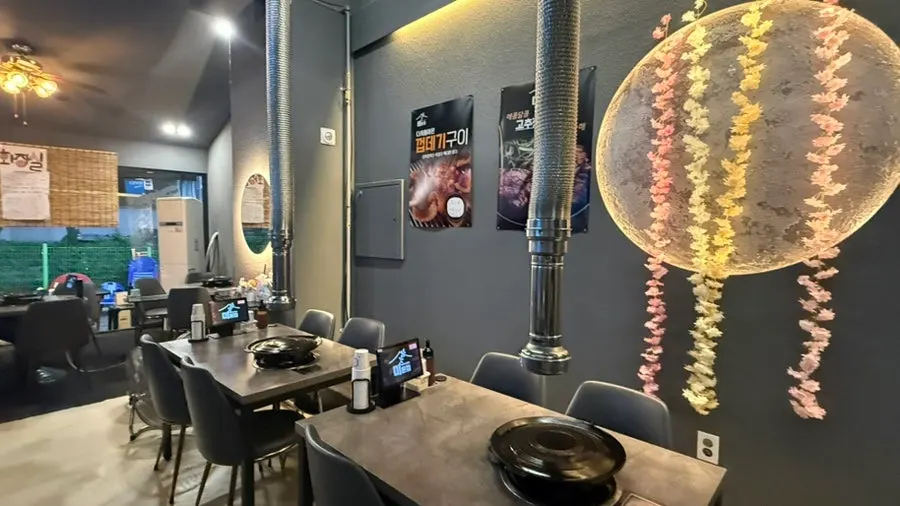 Table spread of pollack roe pork belly at Midonjip Incheon Guwol Main Branch