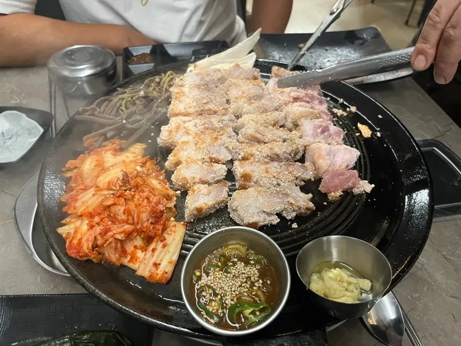미돈집 인천구월본점 식사 마무리 상차림