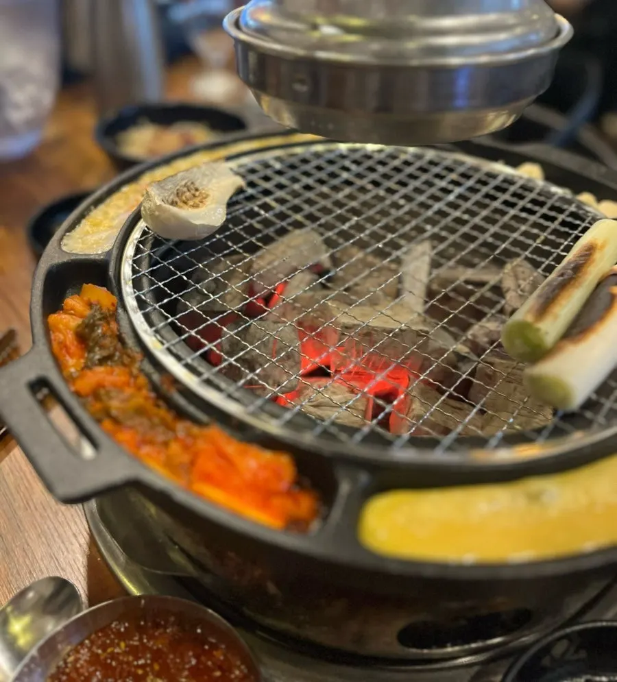 미강식당 기본 상차림과 반찬