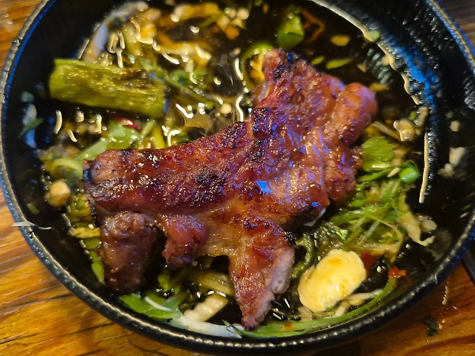 Rib cutlets on the grill