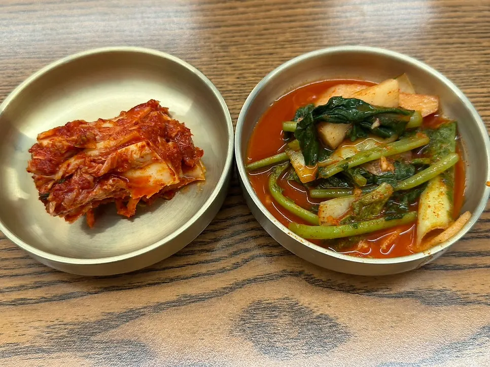 Homemade napa cabbage kimchi side dish