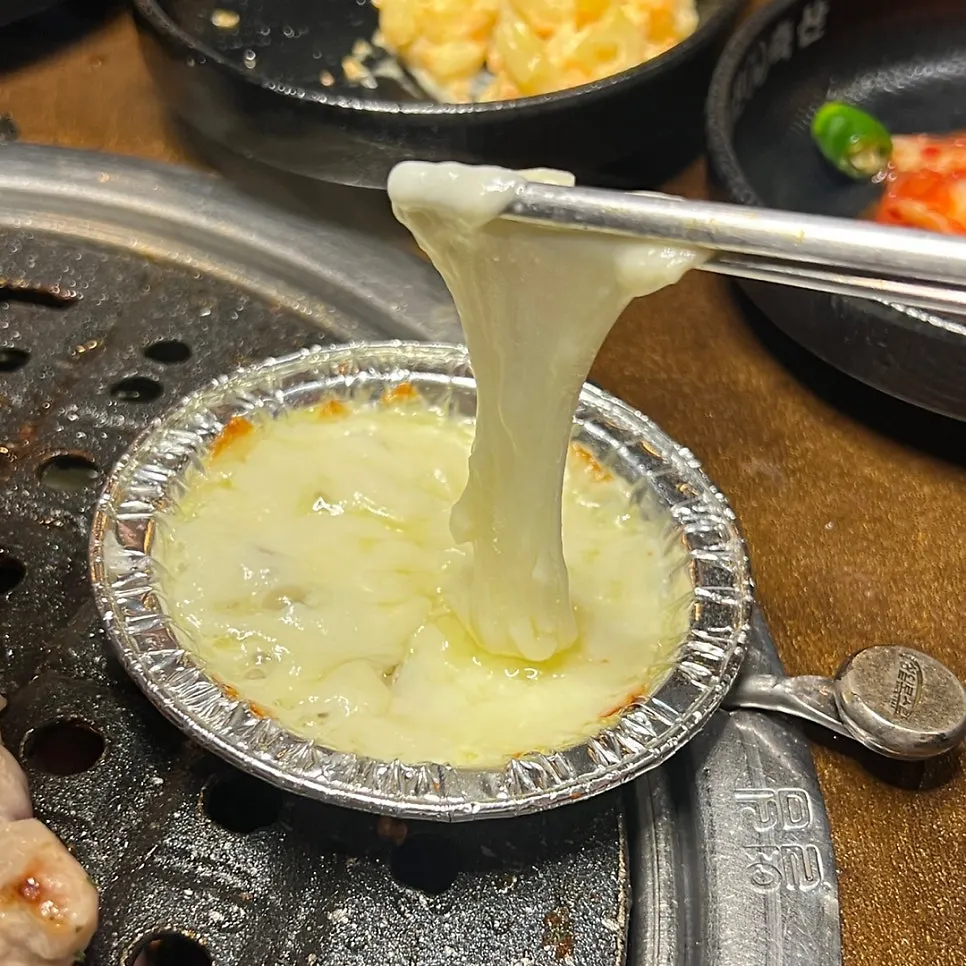 치즈를 곁들인 볶음밥