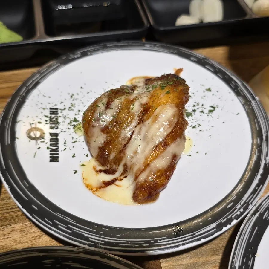 Rich, fatty salmon sushi