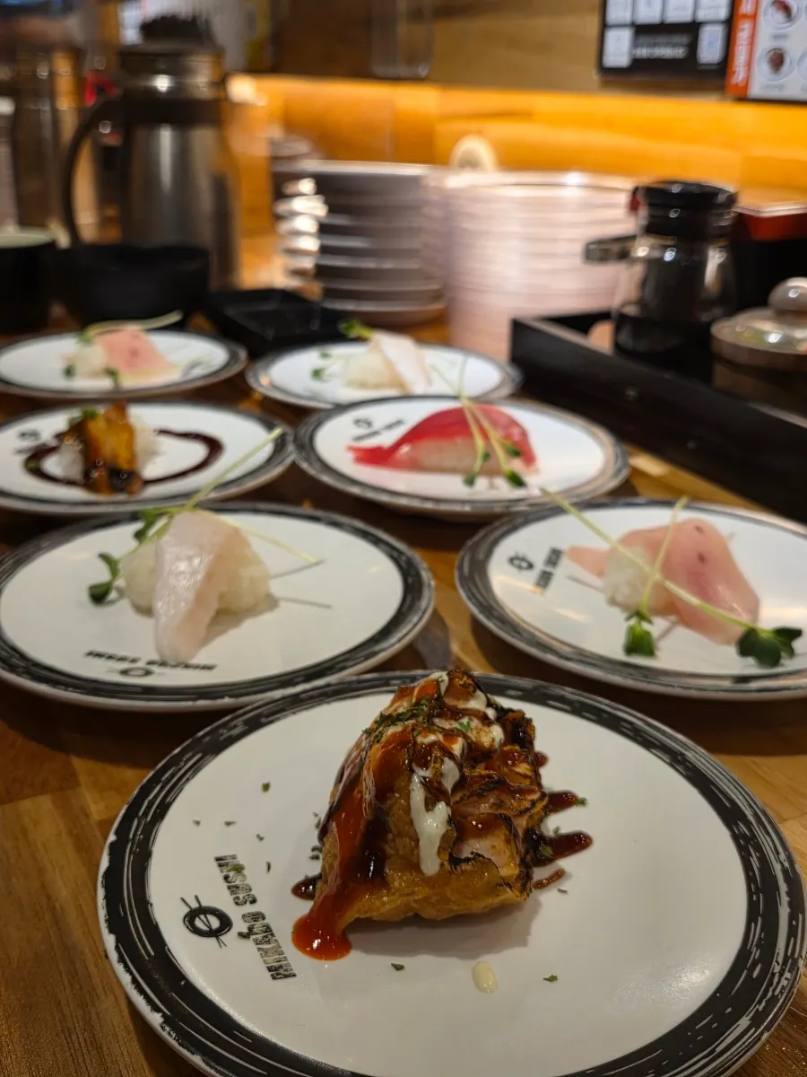 Sushi ordered extra via QR code